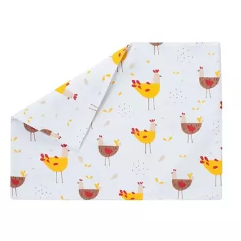 Салфетка под приборы Hens, размер 35х45 см, цвет желтый