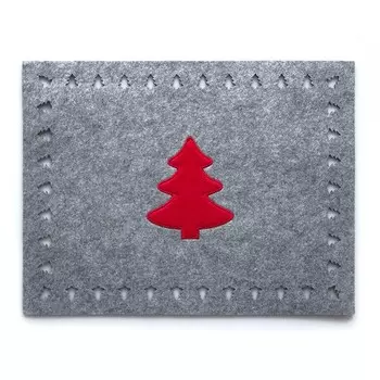 Салфетка под столовые приборы, размер 30x40 см, цвет серый