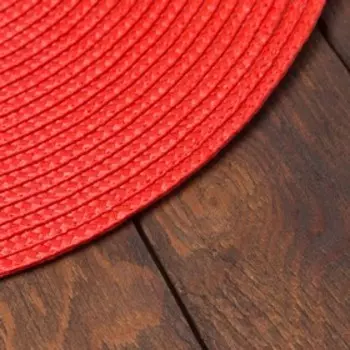 Салфетка сервировочная «Доляна. Классика», красная, d=38 см