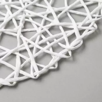 Салфетка сервировочная Доляна "Трава", цв.молочный, d 38 см