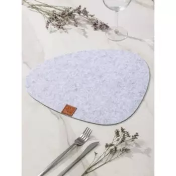 Салфетка сервировочная на стол Доляна «Грэй», 33,538,4 см, толщина 4 мм, цвет серый