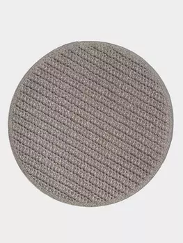 Салфетка сервировочная на стол Доляна «Кастилия», d=38 см, серая