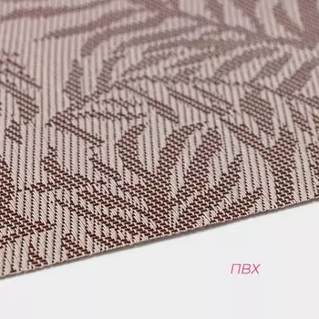 Салфетка сервировочная на стол Доляна «Тропические листья», 4530 см, бежевая