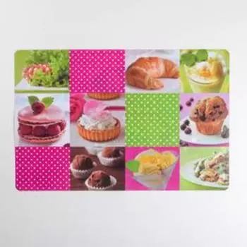 Салфетка сервировочная на стол двусторонняя «Вкусняшки», 43×28 см