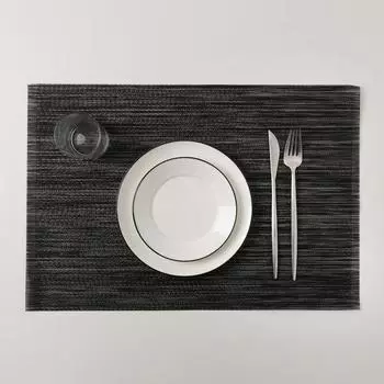 Салфетка сервировочная на стол «Мгла», 48×33 см, цвет чёрный