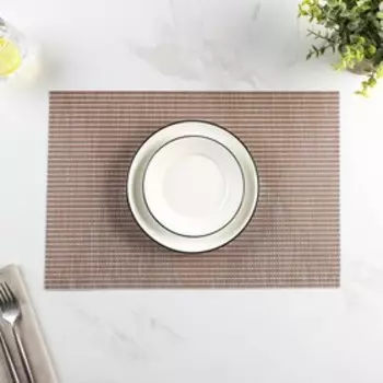 Салфетка сервировочная на стол «Ромбы», 45×30 см, цвет бежевый