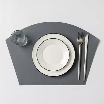 Салфетка сервировочная на стол «Тэм», 3044 см ,тёмно-серая