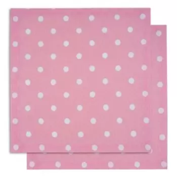 Салфетка сервировочная Pink polka dot, размер 40х40 см, цвет розовый