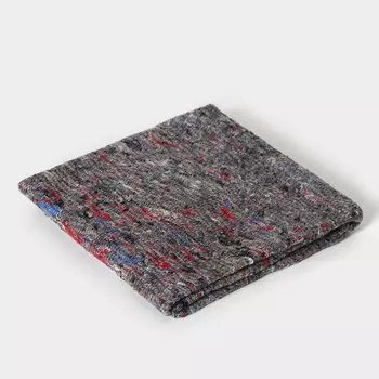 Салфетка - тряпка хозяйственная Доляна, 5060 см, плотность 180 г/м, строчка 2,5 мм, с оверлоком, серая