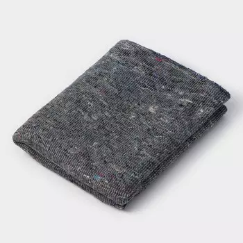 Салфетка - тряпка хозяйственная Доляна, 80100 см, плотность 180 г/м, строчка 2,5 мм, с оверлоком, серая