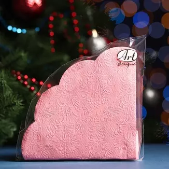 Салфетки бумажные "Art Bouquet" Античный розовый Барокко , 3 слоя, 12 листов