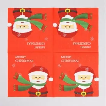 Салфетки бумажные «Дед Мороз», набор, 20 шт., 33 33 см