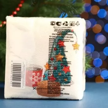 Салфетки бумажные Гармония цвета «Волшебный колпак», 24х24 см, 100 листов