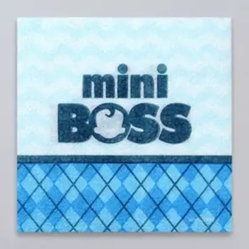 Салфетки бумажные однослойные Mini Boss, 24 24 см, 20 шт.