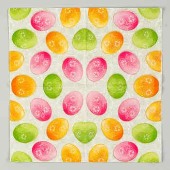 Салфетки бумажные на пасху «Пасхальные яйца», 2525 см, набор 20 шт.