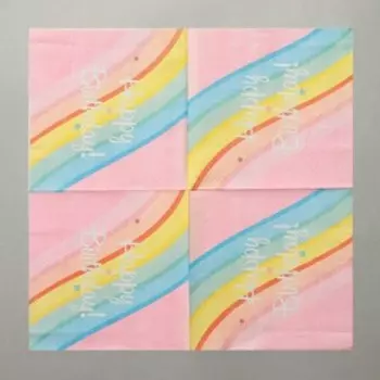 Салфетки бумажные «С днём рождения», 33х33 см, набор 20 шт.