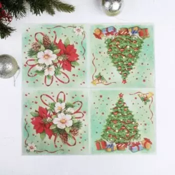 Салфетки бумажные «Сказка Нового Года», 33х33 см, набор 20 шт.