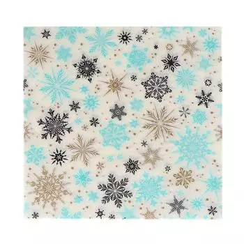 Салфетки бумажные «Снежинки», 3333 см, набор 20 шт., новогодние
