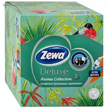 Салфетки бумажные Zewa Deluxe Aroma Collection, 60 шт.
