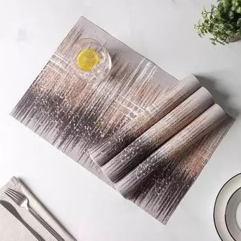 Салфетки сервировочные на стол Доляна «Сияние», 4 шт, 4530 см