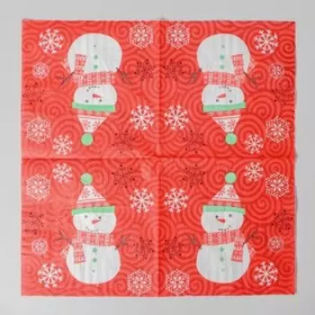 Салфетки «Снеговик», набор 20 шт.