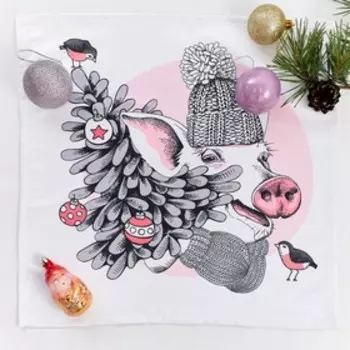 Салфетки «Вам подарок» , размер 40x40 см, 2 шт