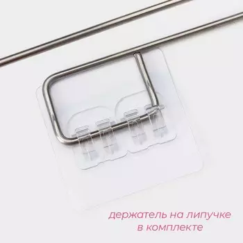 Салфетки в рулоне многоразовые безворсовые в наборе с держателем Доляна, 100 шт., 2020 см, белые