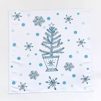 Салфетки «Зимняя ёлка «, размер 40x40 см, 2 шт