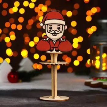 Салфетница деревянная Доляна «Дедушка Мороз», 17101 см