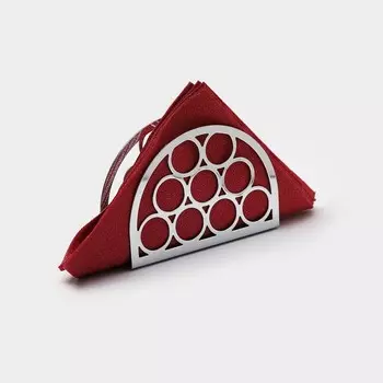 Салфетница Доляна «Кольца», 1349 см, хромированная