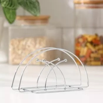 Салфетница Доляна «Меч», 13.567 см, хромированная