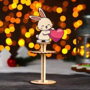 Салфетница Доляна «Поздравление от зайчика», 16×9×1 см