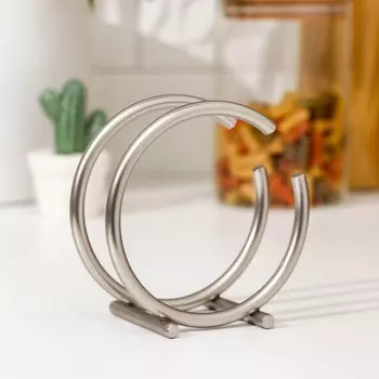 Салфетница Доляна «Ринго», 111111 см, хромированная