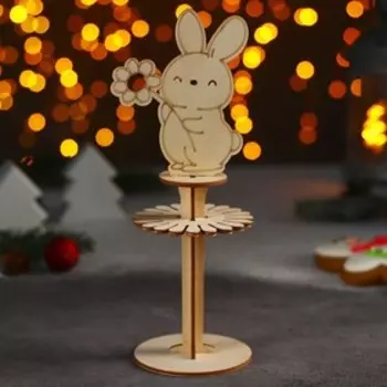 Салфетница Доляна «Зайчик с цветочком», 24×8×8 см