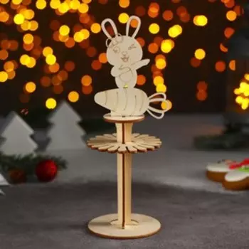 Салфетница Доляна «Зайчик с морковкой», 24×8×8 см