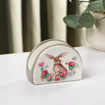 Салфетница Доляна «Зайка»,9.574.3 см