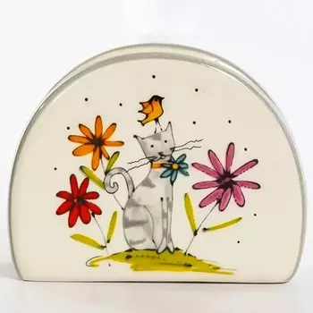 Салфетница Elrington «Серый кот», доломит, размер 10.88.6 см