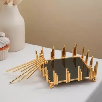 Салфетница «Гравитация», 16166,5, цвет металла золотой