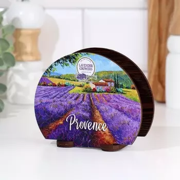 Салфетница "Лавандовое поле",13х10х5 см