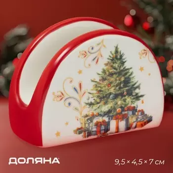 Салфетница новогодняя Доляна «Волшебное дерево», 9.54.57 см