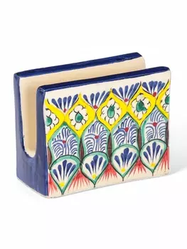 Салфетница узбекская Шафран «Риштанская керамика», 11.55.59 см, разноцветная