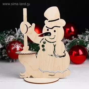 Салфетница «Снеговик с метлой», 24,517,50,3 см