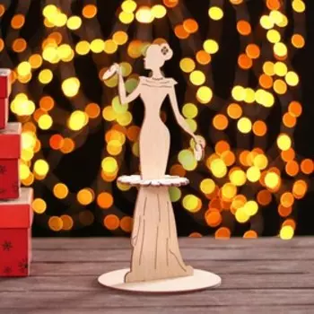 Салфетница деревянная «Статная», с держателем для чая, 251313 см