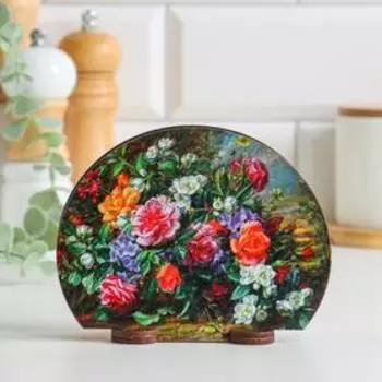 Салфетница "Яркий букет", 13х10х5 см