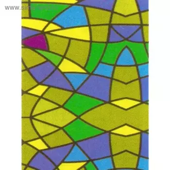 Самоклеящаяся пленка "Colour decor" 9033, витраж геометрия 0,45х8 м