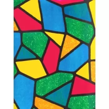 Самоклеящаяся пленка "Colour decor" 9047, витраж геометрия крупная 0,45х8 м