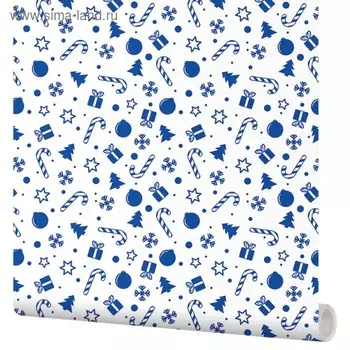 Самоклеящаяся пленка Дизайн 53-365 Новый Год 0,53х1,35 м