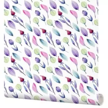 Самоклеящаяся пленка Moda Interio 53-202 листочки разноцветные 0,53х1,35