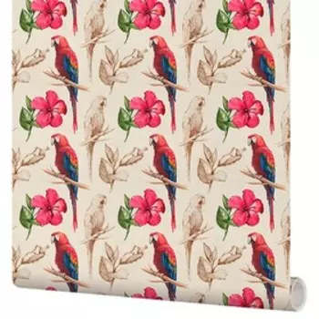 Самоклеящаяся пленка Moda Interio 53-208 Тропики попугаи 0,53х1,35