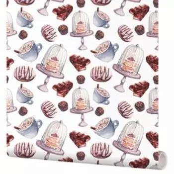 Самоклеящаяся пленка Moda Interio 53-228 пирожные 0,53х1,35